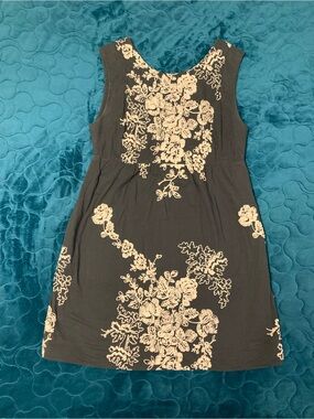 J. Crew Dress with Cream Floral Applique